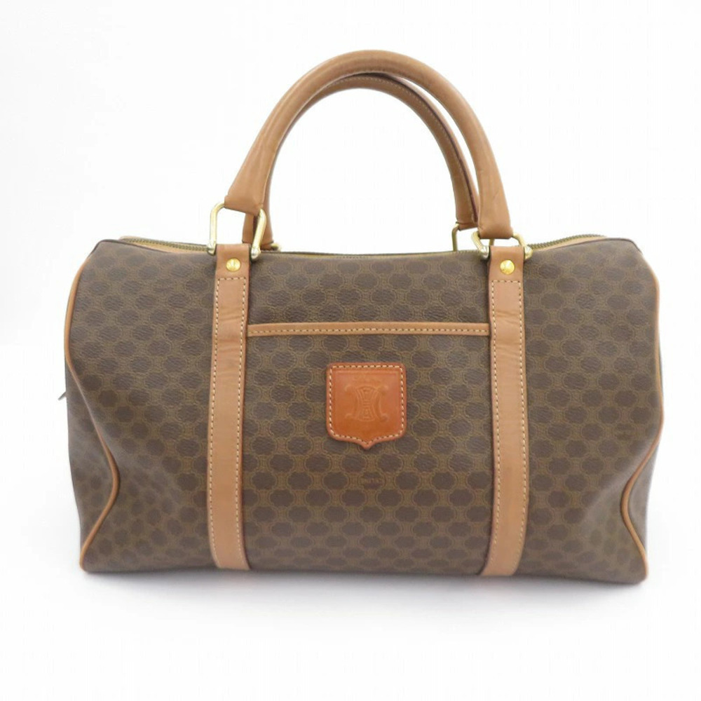 Celine Macadam Boston Bag Brown